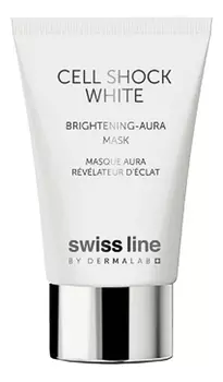 Легкая маска для лица с эффектом сияния Swiss Line Cell Shock Brightening-Aura Mask 75мл