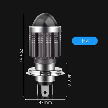 1 шт. 10000Lm фара мотоцикла H4 светодио дный BA20D H6 лампы Hi Lo beam Moto H6M P15D светодио дный CSP объектив мотоцикл лампа P15D-25-1 белый желтый противотуманные фары P15D H6M P15D-25-1 белый