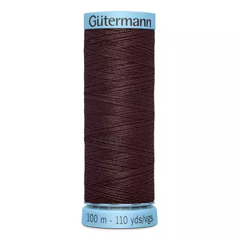 744590 Нить Silk S 303 для тонких отделочных швов, 100м, 100% шелк Гутерманн (696)