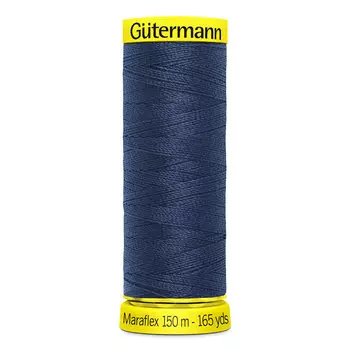 777000 Нить Maraflex для трикотажных материалов, 150м, 100% ПБТ, Gutermann (013 синий)