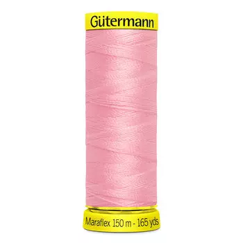 777000 Нить Maraflex для трикотажных материалов, 150м, 100% ПБТ, Gutermann (660 бледно-розовый)