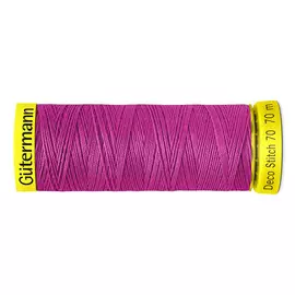 05 Нить Deco Stitch 70 для декоративных швов, 70м, 100% п/э Gutermann 702160 (733 розовая фуксия)