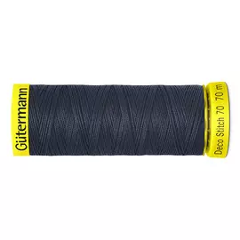05 Нить Deco Stitch 70 для декоративных швов, 70м, 100% п/э Gutermann 702160 (339 т.чернильно-синий)