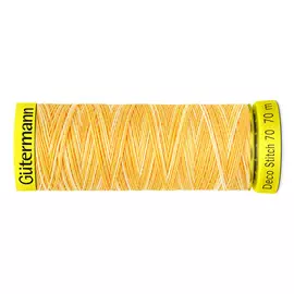 06 Нить Deco Stitch 70 мультиколор для декоративных швов, 70м, 100% п/э Gutermann 702161 (9926)