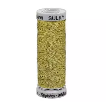 709760 Нить Sulky Metalliс отделочная металлик для машинной вышивки, 200м Gutermann (7004)