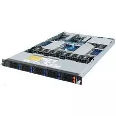 Серверная платформа 1U GIGABYTE R182-Z91 2*SP3, 32*DDR4(3200), 8*2.5" SATA/SAS, 2*2.5" NVMe HS, M.2, 2*PCIE, 2*Glan, Mlan, 3*USB 3.0, VGA, 2*1200W
