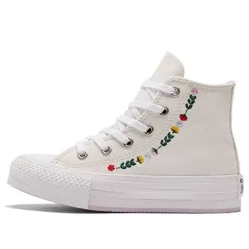 Кроссовки chuck taylor all star eva lift platform high 'floral embroidery' Converse, белый