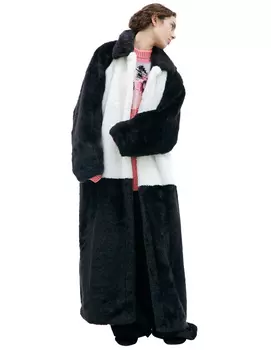 Faux-fur coat
