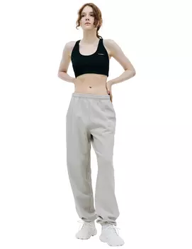 'Wellness' printed sweatpants