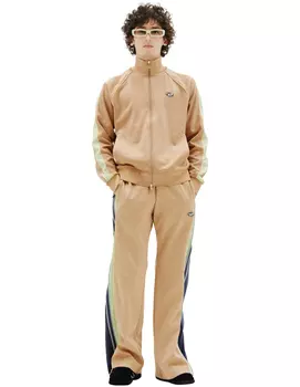 Track cardigan with sleeve bands