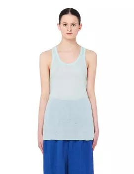 Turquoise Cotton Tank Top