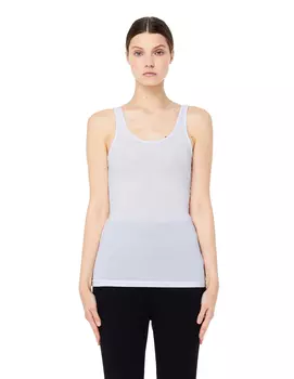 White Cotton Tank Top
