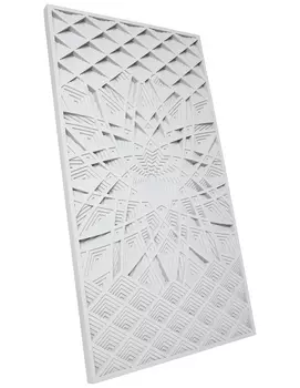White panel with ornaments