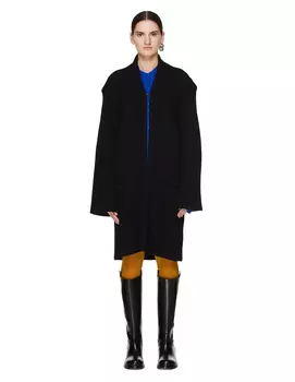 Wool Mix Black Cardigan