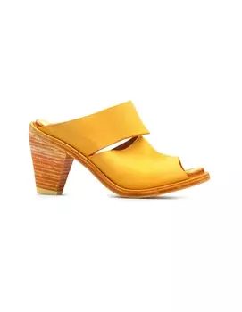 Yellow Leather Heels
