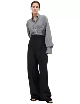 Black relaxed trousers