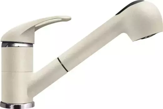 Смеситель для кухонной мойки «Lava» SG03 CRE с выдвижным изливом crema