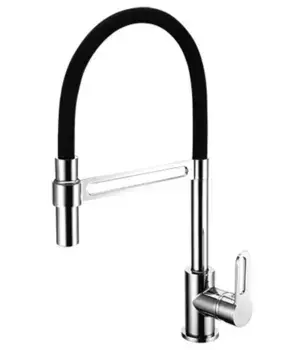 Смеситель для кухонной мойки «Lemark» Soul LM6006C хром/чёрный