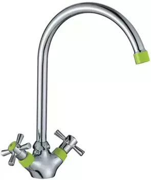 Смеситель для кухонной мойки «Decoroom» DR46028-Green хром/зелёный