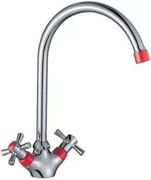 Смеситель для кухонной мойки «Decoroom» DR46028-Red хром/красный