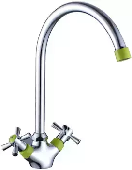 Смеситель для кухонной мойки «Decoroom» DR51028-Green хром/зелёный