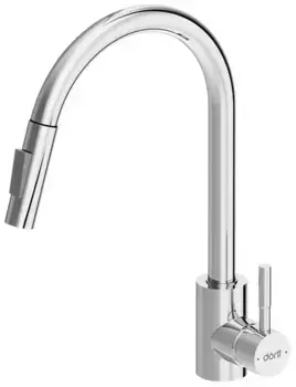 Смеситель для кухонной мойки «Dorff» Logic D3007500 с выдвижным изливом хром