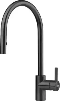 Смеситель для кухонной мойки «Franke» Eos Neo Pull Down 115.0613.671 с выдвижным изливом чёрный
