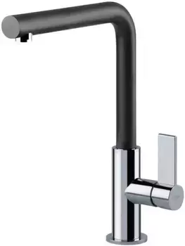 Смеситель для кухонной мойки «Franke» Neptune Evo Spout 115.0373.930 чёрный матовый/хром
