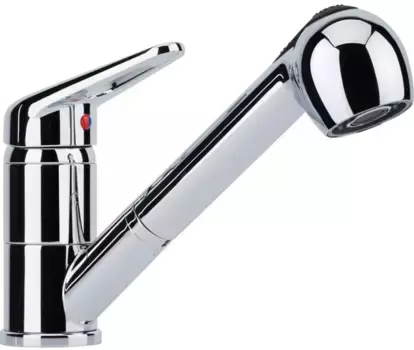 Смеситель для кухонной мойки «Franke» Novara Plus 115.0347.111 с выдвижным изливом хром