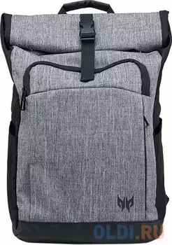 Рюкзак для ноутбука 15.6" Acer Predator Rolltop Jr. серый/черный полиэстер (NP.BAG1A.292)