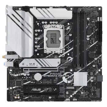 Материнская плата mATX ASUS PRIME B760M-A WIFI D4 (LGA1700, B760, 4*DDR4 (5333), 4*SATA 6G RAID, 2*M