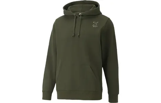 Свитшот Maison Kitsune X унисекс зеленый Puma, зеленый