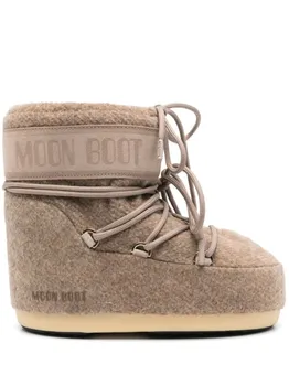 Значок Низкие сапоги Moon Boot, коричневый