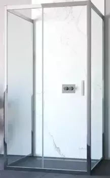 Душевой угол-ограждение «Vegas Glass» ZP-U TUR Novo h1900 100/90 Crystal vision/хром глянцевый без поддона универсальный