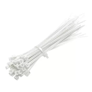 Стяжка кабельная Duwi 300x4,8 мм нейлоновая белая (100 шт.) (08271 2)