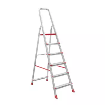 Стремянка алюминиевая 5 ступеней 80-130 мм 1,07 м Новая высота