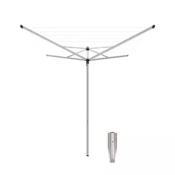 Сушилка для белья напольная уличная Brabantia Topspinner 271 м 1770х2710х2710 мм серая металлик