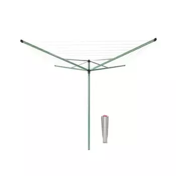 Сушилка для белья напольная уличная Brabantia Topspinner 50 м 1920х2950х2950 мм зеленая