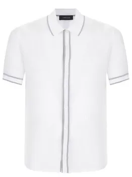 Рубашка Slim Fit однотонная CORTIGIANI