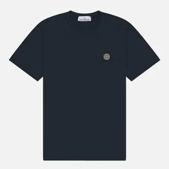 Мужская футболка Stone Island 60/2 Cotton Jersey Slim, цвет синий, размер XL