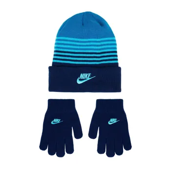 Детский набор: шапка и перчатки Nike Striped Beanie & Gloves Set
