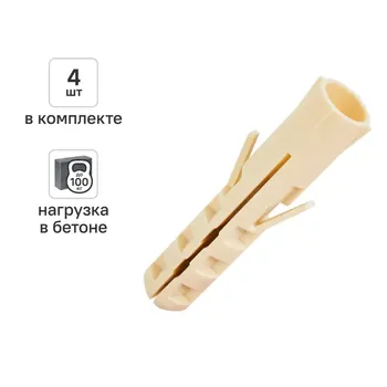 Дюбель Sormat NAT нейлон 12x60 мм 4 шт.