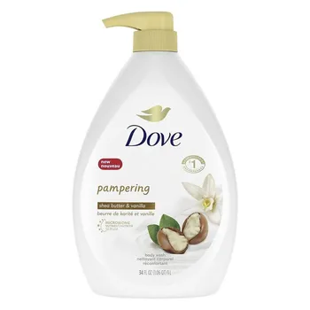 Гель для душа Dove Pampering с маслом ши и ванилью, 1 шт., 1 л