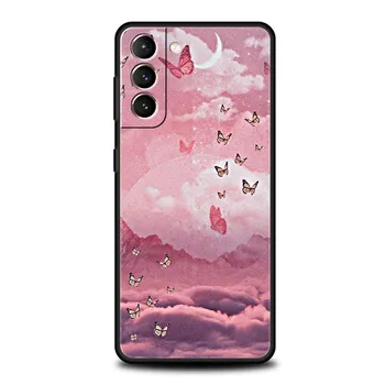 Мягкий чехол для телефона Butterfly Crystal для Samsung Galaxy S24 S23 S22 S20 Ultra S21 FE 5G S10 S9 Plus S10E S8 20, силиконовый чехол из ТПУ Samsung S9