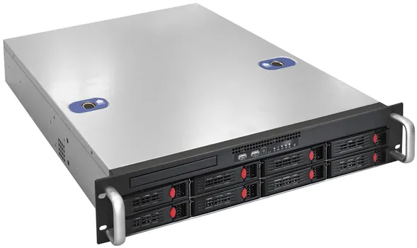 Корпус серверный 2U Exegate Pro 2U550-HS08 EX292416RUS RM 19", глубина 550, Redundant БП 2x1000W, 8xHotSwap, USB