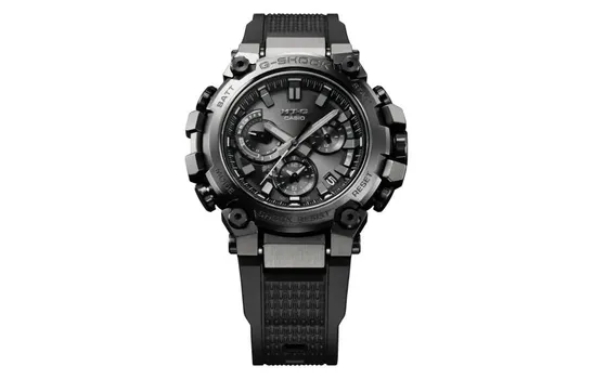 G-SHOCK G SHOCK G SHOCK MTG Collection Часы мужские с кварцевым механизмом на солнечной батарее и ремешком из смолы, черный циферблат