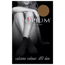 носки OPIUM Calzino velour 40den bronzo