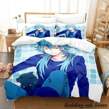 Комплект постельного белья Murder Single Twin Full Queen King Size Bed Set Adult Kid Bedroom Duvetcover Sets Anime Parure de lit Bed 70x133cm 2pcs