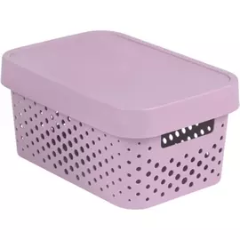 Коробка Curver infinity перфорированная с крышкой 4.5 л розовая