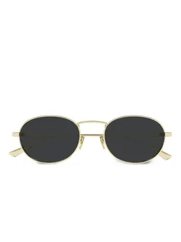Солнцезащитные очки Saint Laurent Eyewear в круглой оправе, золотой